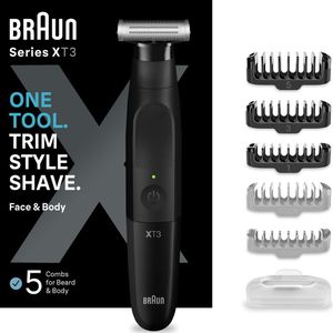 Braun Series X - Baard en lichaamstrimmer voor gezichts en lichaamshaar - XT3200