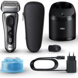 Braun Series 8 8567cc Scheerapparaat met scheerblad Trimmer Zwart, Zilver