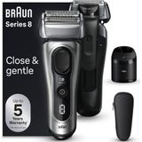 Braun Series 8 8567cc Scheerapparaat met scheerblad Trimmer Zwart, Zilver