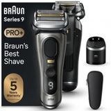 Braun - Series 9 Pro+ Scheerapparaat - Zwart - Draadloos - 100% Waterdicht