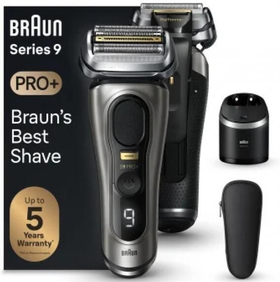 Braun - Series 9 Pro+ Scheerapparaat - Zwart - Draadloos - 100% Waterdicht