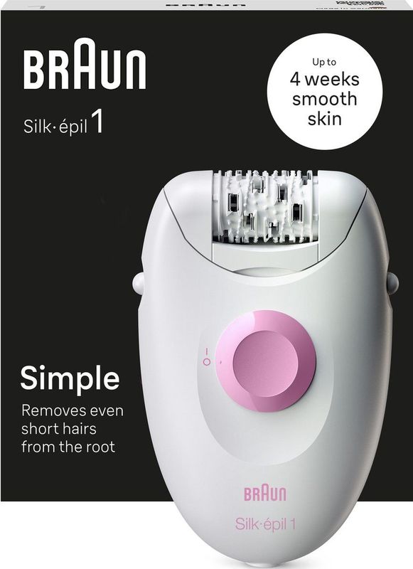 Braun - Se1-010 - Epilator - Wit - Tweezer-systeem - SoftLift Tips