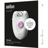 Braun - Silk-épil 1 - Ontharingsapparaat - Wit - Ergonomisch Ontwerp