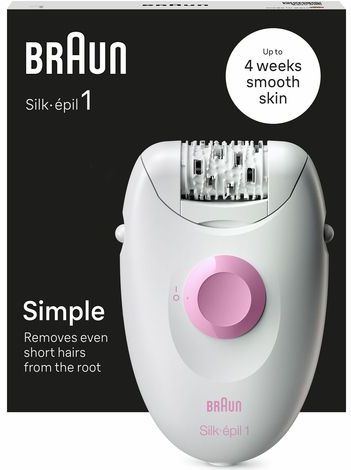 Braun - Silk-épil 1 - Ontharingsapparaat - Wit - Ergonomisch Ontwerp