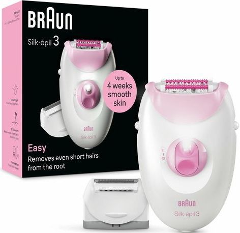 Braun - Se3-031 - Epilator - Wit - Tweezer-systeem - SoftLift Tips