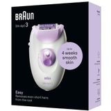 Braun - Silk-épil 3 - Ontharingsapparaat - Wit - Duurzaam ontwerp