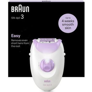 Braun - Silk-épil 3 - Ontharingsapparaat - Wit - Duurzaam ontwerp