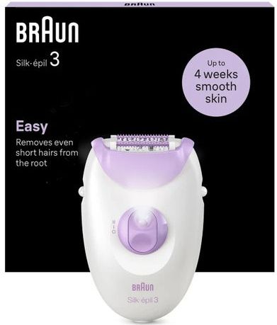 Braun - Silk-épil 3 - Ontharingsapparaat - Wit - Duurzaam ontwerp