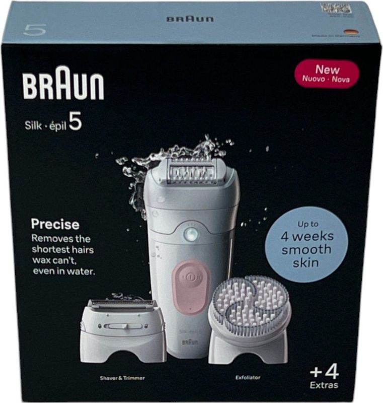 Braun - Silk·épil 5 - Epilator - Wit/Flamingo - Draadloos