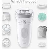 Braun - Se7-081 Epilator - Wit - Efficiënte Ontharing - Voor Comfortabel Gebruik