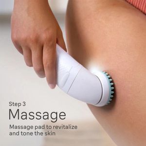 Braun Silk·épil 7 SkinSpa, Epilator Voor Eenvoudige Ontharing, Langdurig Gladde Huid, 7-081, Wit/Zilver