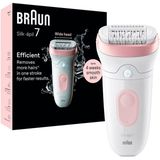 Braun Silk·épil 7 - Epilator voor Eenvoudige Ontharing - Langdurig Gladde Huid - 7-000 - Wit/Flamingo