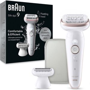 Braun Epilierer Silk-épil 9 9-030, Rasier-& Trimmeraufsatz, mit Etui