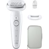 Braun - Silk·épil 9 - Ontharingsapparaat - Wit - Massageroller