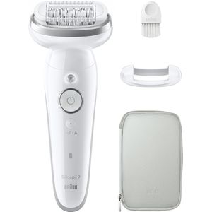 Braun Silk·épil 9 - Epilator Voor Eenvoudige Ontharing - Langdurig Gladde Huid - 9-011 - Wit/Zilver