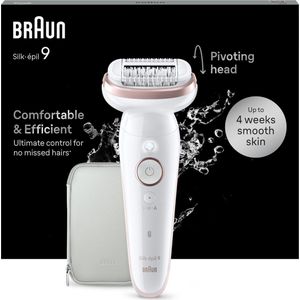 Braun - Silk-Epil 9 - Epilator - Wit - 1CT