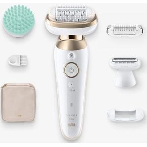 Braun Silk·épil 9 Flex - Epilator met Ladyshave opzetstuk - type 9-071 3D - Wit/Goud