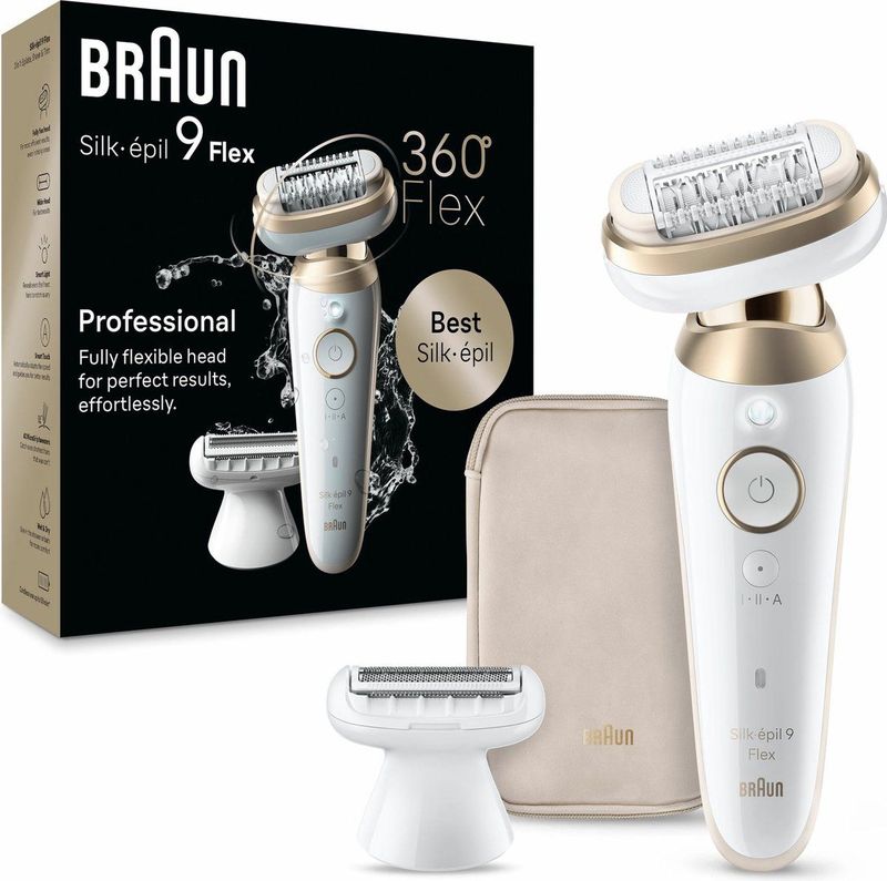 BRAUN - Silk-épil 9 Flex - Ontharingsapparaat - Wit/Goud