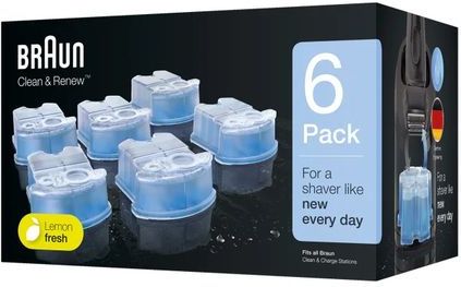 Braun Clean & Renew Reinigingsvloeistof 3-in-1 ShaverCare SmartCare Center - 6 Stuks