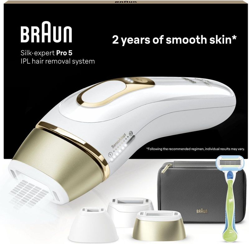 Braun - IPL Ontharingsapparaat Silk-expert Pro 5 - Ontharing Voor Thuis - Etui - PL5242