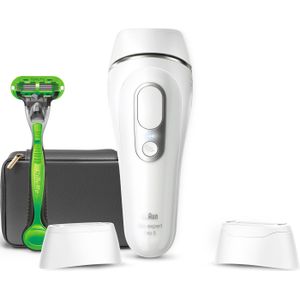 Braun IPL Ontharingsapparaat Silk-expert Pro 5 - ontharing voor thuis - Etui - Gillette-scheersysteem - 2 koppen - PL5145