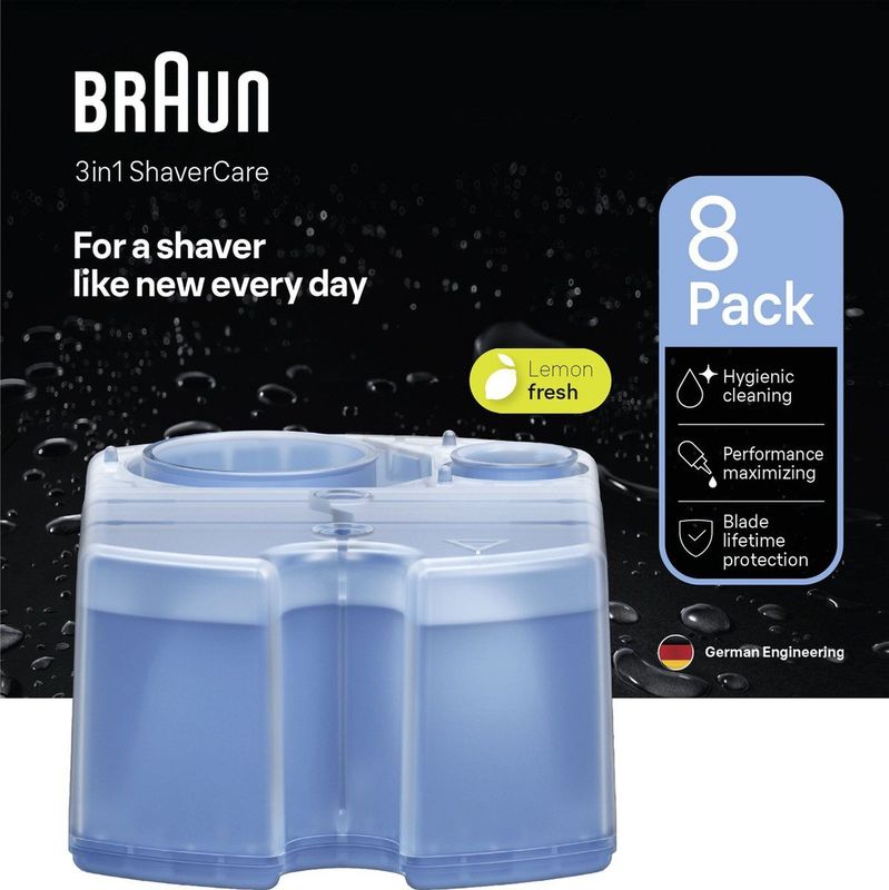 Braun Clean & Renew Reinigingsvloeistof 3-in-1 ShaverCare SmartCare Center - 8 Stuks