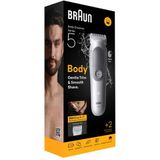 Braun Body Groomer Series 5 - Trim & Scheer Haar - Waterdicht - Grijs