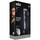 Braun BeardTrimmer 7 BT7540 baardtrimmer Batterij/Accu 40 2 cm Nat en droog Zwart, Blauw