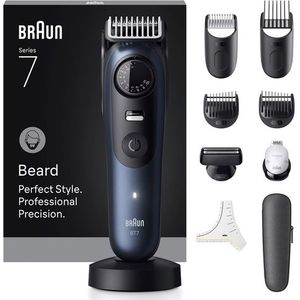 Braun BeardTrimmer 7 BT7540 baardtrimmer Batterij/Accu 40 2 cm Nat en droog Zwart, Blauw