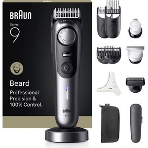 Braun - Baardtrimmer Series 9 BT9560 - Chroom - Professionele Precisie