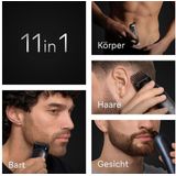 Braun - All-in-One Series 7 AIO7540 Style Kit - Baardtrimmer - Tondeuse - Gezichtstrimmer - Lichaamstrimmer - Zwart - Duurzaam