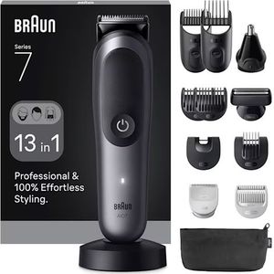 Braun - AIO Series 7 - 13-in-1 Verzorgingsset - Zwart - Waterdicht - Li-Ion Batterij