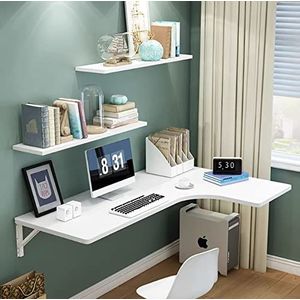 Wand gemonteerde tafel, Studie Computer Desk, Floating Desk, Hangende Laptop Tabel, voor Studie Home Office Slaapkamer Ruimtebesparing (Color : B, Size : (140 * 60cm))