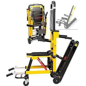 Elektrische klimtrap rolstoel trolley, opvouwbare draagbare stoel traplift klimmer trap mobiliteit assistent, crawler/slimme stijl, met bedieningspaneel/omlaag, dempende banden/gehandicapten en oude