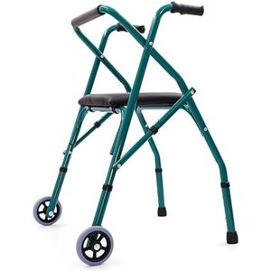 Able Life Space Saver Rollator, opvouwbare lichte loopwagen, loophulp met gevoerde zitting, voor ouderen of gehandicapten als mobiliteitshulp