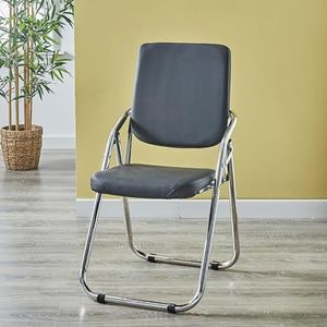 Luxe klapstoel, stevige opvouwbare voor bureaustoel, computerbureaustoelen, thuiskantoor, campingstoelen, ruimtebesparend, voor thuis, kantoor, dineren en receptie (kleur: G)