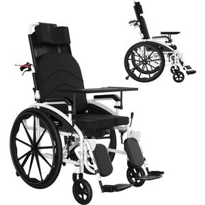 Opvouwbare rolstoel voor volwassenen, lichtgewicht draagbare aangedreven rolstoel, All Terrain vervoer reizen mobiliteitshulp voor buiten licht thuis reizen