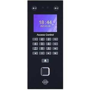 Biometrische vingerafdrukherkenning Apparaat Gezicht Tijdregistratie Systeemkits RJ45 LAN Netwerk Elektronische Machine for kantoor Perfect voor kleine bedrijven (Color : Rface602T-EM)