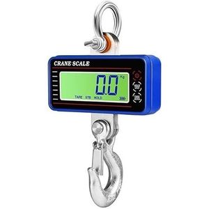 Digitale hangweegschaal Hoge nauwkeurigheid elektronische kraanweegschaal 1000 kg hangende weegschaal Digitale industriële zware kraanweegschaal met afstandsbediening (Color : B-Crane Scale, Size :