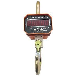 Digitale hangweegschaal 5T/5000kg OCS Digitale Hefweegschaal Rood Of Groen Display Aluminium Omhulsel Draadloze Afstandsbediening Industriële Weegkraan Weegschaal (Color : Green word, Size : 5 Ton)