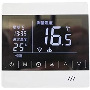Temperatuurmonitor Tuya wifi slimme thermostaat temperatuurregelaar water vloerverwarming elektrische vloerverwarming muurhange ketel LCD Temperatuurcontrolepaneel (Color : Type, Size : 899W WiFi)