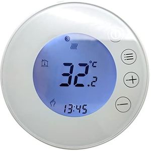 Temperatuurmonitor TUYA WIFI SMART-thermostaat, elektrische vloerverwarming Water/gasketelstemperatuur Afstandsbediening (Color : White, Size : WiFi Water)