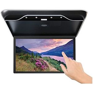 Dvd-speler voor auto Touchscreen Auto Monitor 1080P Video Player HD MP5 Multimedia TV Voertuig Plafond Dak Mount Display Met Link FM HDMI Multifunctioneel, groot scherm (Color : Touch Black, Size :