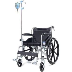 Roestvrij staal Medische Polen Infusiepalen voor Rolstoelen Verstelbare Druppelstandaard Multi Haak Ontwerp Kan Worden Vast In Rolstoelen Stabiel Gewichtslager Gebruikt in Ziekenhuizen en Huizen