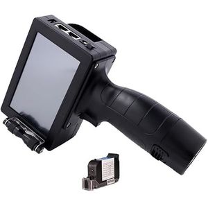 Handbediende inkjetprinter, Slimme handheld inkjetprinter, lotnummer QR barcode jet-coderingsmachine, draagbare permanente sneldrogende Printer voor label/productiedatum/barcode/QR-code (Color : Germ