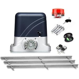 Automatische poortopener Wifi Controle Nieuwste Ontwerp Schuifdeur Gate Opener Automatisering Met 3 Meter Stalen Rekken for 1400LBS 600KG Hek oprit Roller met meervoudige bescherming (Color : Kit b)