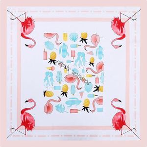 FS Zijde Blend Sjaal –  Dames Sjaal 70cm - Flamingo
