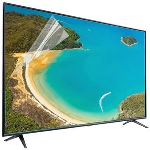 VSHENG Anti-blauw Licht TV-schermbeschermer, Anti-verblinding/Anti-reflectie/Anti-krasfolie, TV-scherm Beschermfolie Verminder Oogvermoeidheid voor LCD, LED, 4K OLED En QLED HDTV (Color : Matte ve