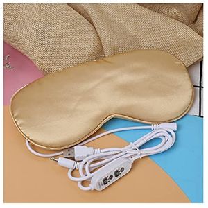 Home Spa Sauna Accessoires Verwarmd oogmasker om te slapen USB Lavendel verwarmd oogmasker warme stoom droge oog masker elektrische temperatuur verwarming warm oogmasker (Color : Champagne)
