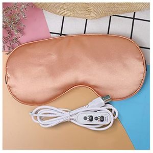 Home Spa Sauna Accessoires Verwarmd oogmasker om te slapen USB Lavendel verwarmd oogmasker warme stoom droge oog masker elektrische temperatuur verwarming warm oogmasker (Color : Apricot Pink)